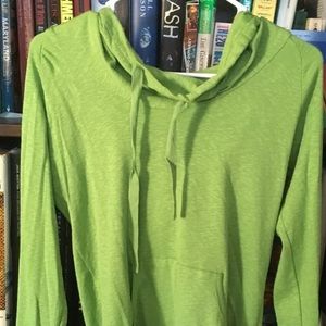 Green Columbia Sweater with hoodie